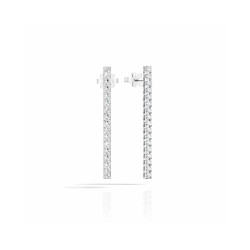 Pendientes Oro Blanco Diamantes Recarlo