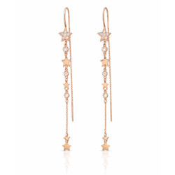 Pendientes Oro Rosa Diamantes Irantzuline