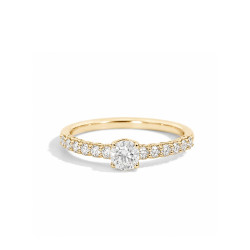 Anillo Oro Amarillo Diamantes Recarlo
