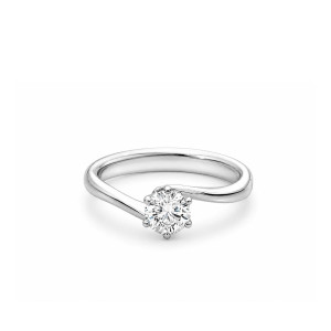 Anillo Anniversary Six oro blanco diamante Recarlo