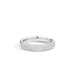 Anillo Anniversary Pavé oro blanco diamantes Recarlo