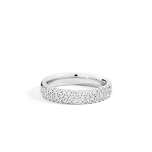 Anillo Anniversary Pavé oro blanco diamantes Recarlo