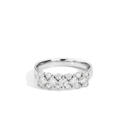 Anillo Anniversary Pavé oro blanco diamantes Recarlo