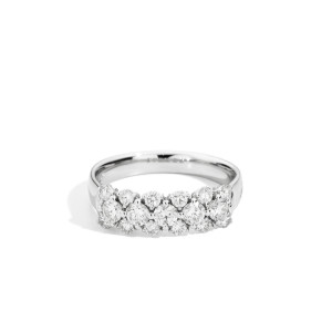 Anillo Anniversary Pavé oro blanco diamantes Recarlo