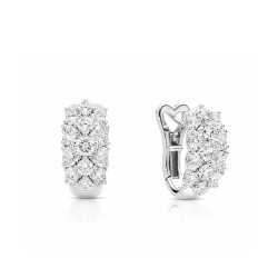 Pendientes Seta oro blanco diamantes Recarlo