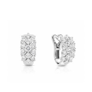 Pendientes Anniversary Pavé oro blanco diamantes Recarlo