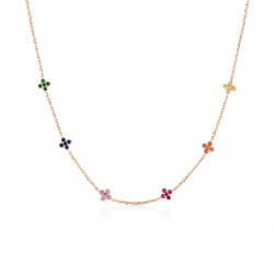 Collar Rainbow Oro Rosa Irantzuline