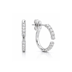 Pendientes aro Anniversary More oro blanco diamantes Recarlo