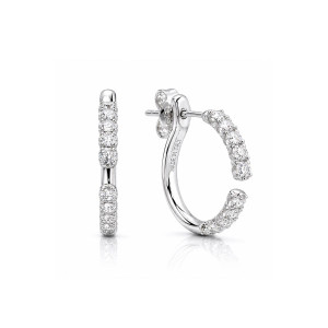 Pendientes aro Anniversary More oro blanco diamantes Recarlo