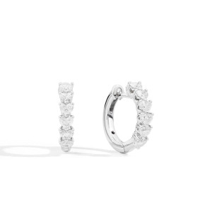 Pendientes Anniversary Love oro blanco diamantes Recarlo