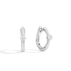 Pendientes aro Anniversary Six oro blanco diamantes Recarlo