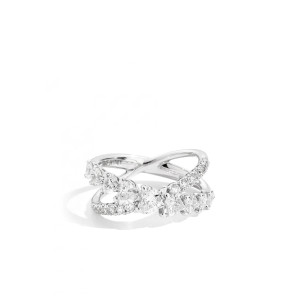 Anillo Duo oro blanco diamantes Recarlo