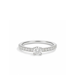 Anillo Anniversary oro blanco diamantes Recarlo