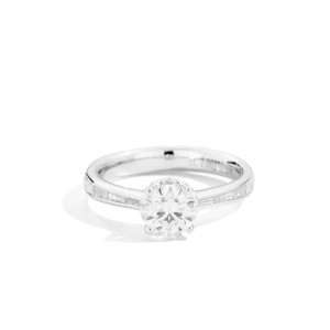 Anillo Anniversary oro blanco diamantes Recarlo