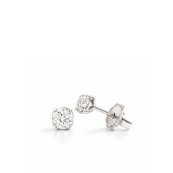 Pendientes Anniversary oro blanco diamantes Recarlo