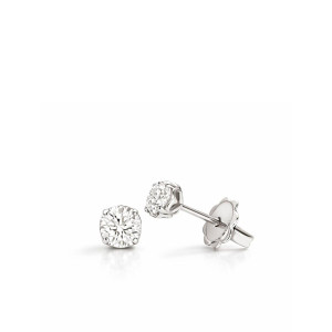 Pendientes Anniversary oro blanco diamantes Recarlo