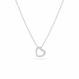 Collar Cuore oro blanco diamantes Recarlo