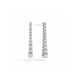 Pendientes Contrarié oro blanco diamantes Recarlo
