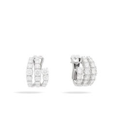Pendientes Contrarié oro blanco diamantes Recarlo