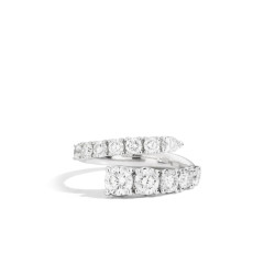 Anillo Contrarié oro blanco diamantes Recarlo