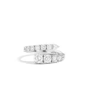 Anillo Contrarié oro blanco diamantes Recarlo