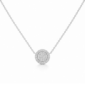 Collar Bizancio oro blanco diamantes Recarlo