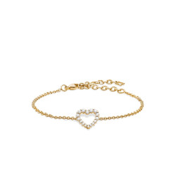 Pulsera Cuore oro amarillo diamantes Recarlo