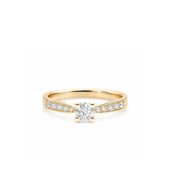 Anillo María Teresa oro amarillo diamantes Recarlo