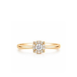Anillo Nudo de Amor oro amarillo diamantes Recarlo