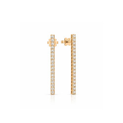 Pendientes Face Cube oro amarillo diamantes Recarlo