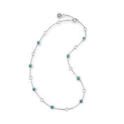 Collar oro blanco turquesas Chantecler Capri