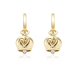 Pendientes Campanelle oro amarillo diamantes Chantecler Capri