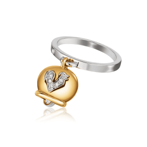 Anillo Campanelle oro blanco y amarillo diamantes Chantecler Capri