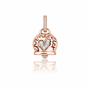 Colgante Campanelle oro rosa diamantes Chantecler Capri