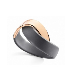 Pulsera Abbraccio oro rosa titanio Vhernier