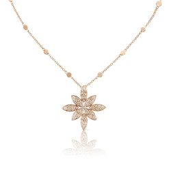 Collar Ghirlanda oro rosa diamantes Pasquale Bruni