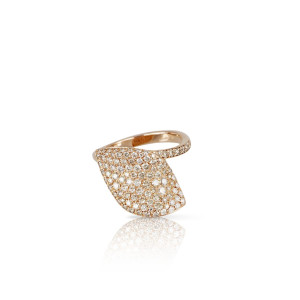 Anillo Aleluiá oro rosa diamantes Pasquale Bruni