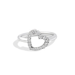 Anillo Oro Blanco Diamantes Recarlo