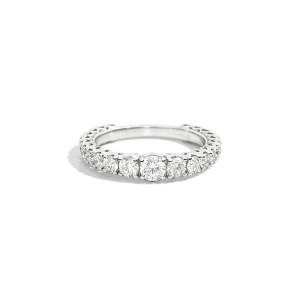 Alianza Oro Blanco Diamantes Recarlo