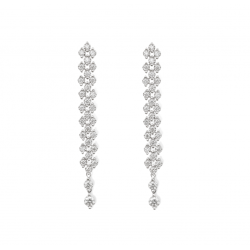 Pendientes Oro Blanco Diamantes Recarlo