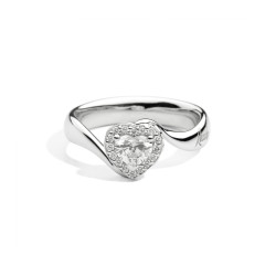 Anillo Oro Blanco Diamantes Recarlo