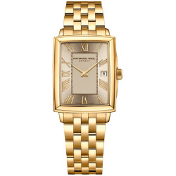 Toccata PVD Oro Amarillo 22.6 mm x 28.1 mm Esfera Champagne Raymond Weil