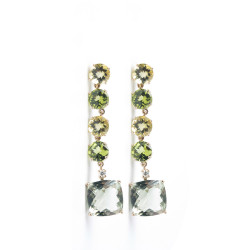 Pendientes Prasiolite Irantzuline