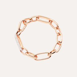 Pulsera Icónica Oro Rosa Diamantes Pomellato