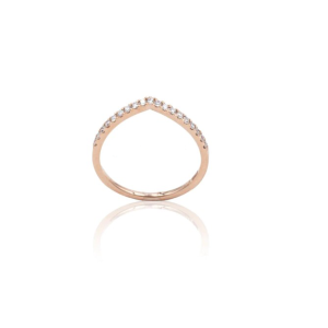 Anillo Oro Rosa con Diamantes Irantzuline
