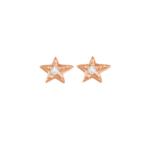 Pendientes Estrella, Oro Rosa Gigi Clozeau