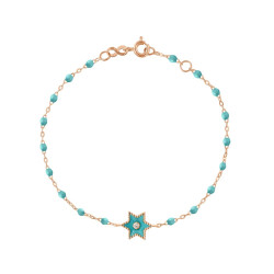 Pulsera Etoile Star de resina con diamante, oro amarillo Gigi Clozeau