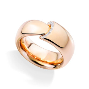 Anillo Calla Oro Rosa Diamantes Vhernier
