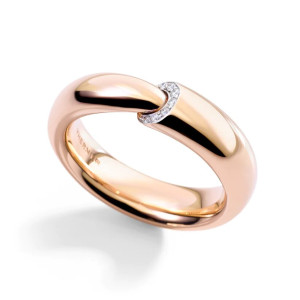 Anillo Calla Oro Rosa Diamantes Vhernier