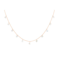 Collar Polka Oro Rosa Nácar Blanco LaBrune&LaBlonde